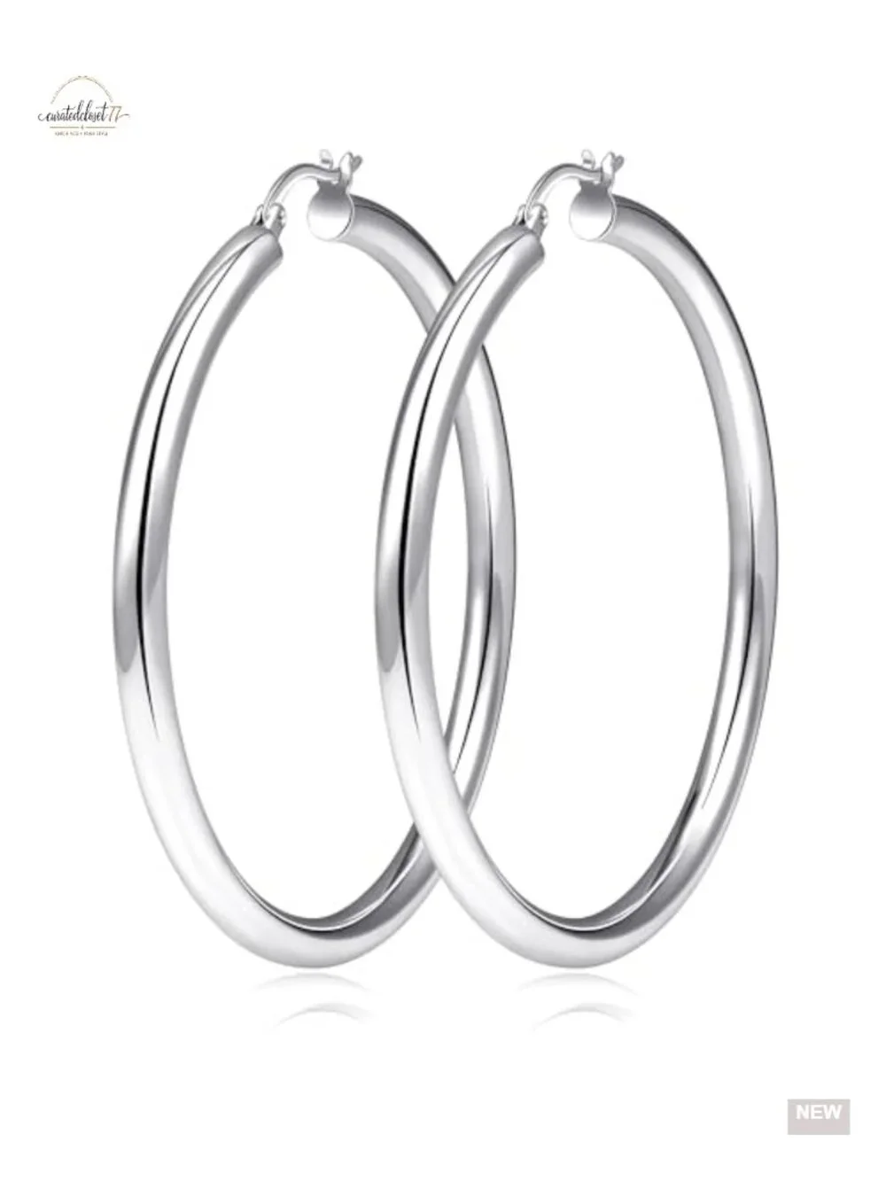 Chunky Gold Hoop Earrings, Hypoallergenic, Lightweight, 30-70mm